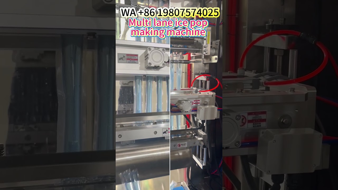Multi lane ice pop making machine 