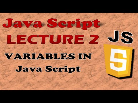 JavaScript Lecture 2 | Variables in JavaScript