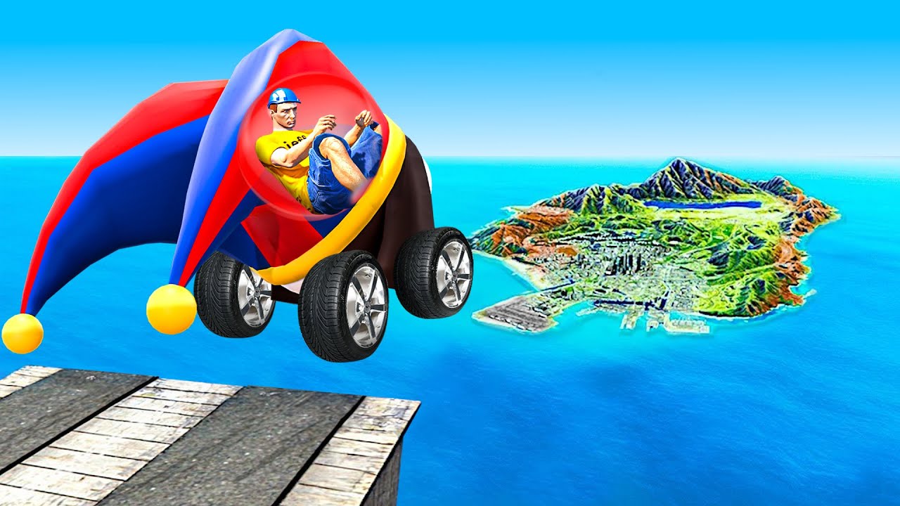 Jeffy Jumps POMNI Cars Across ENTIRE MAP In GTA 5!