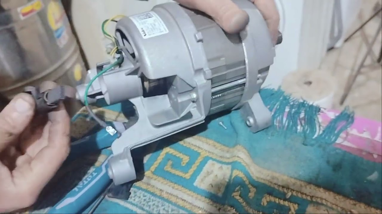 طريقة تصليح موتور غساله اوتوماتيك وشرح تركيب الشربون