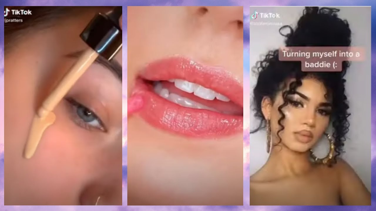 Blue hair makeup tutorial on TikTok - wide 1