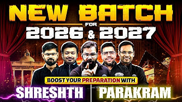 GATE Exam Preparation | Shreshth + Parakram Batch | GATE 2026 & 2027 New Batch