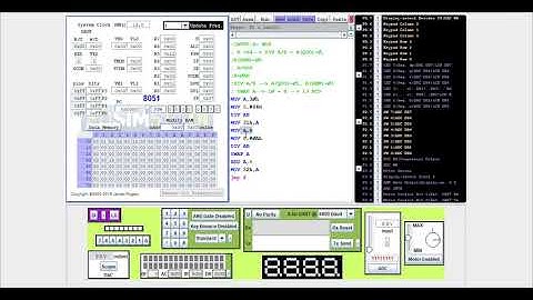 HEXADECIMAL TO BCD IN 8051 USING EDSIM51