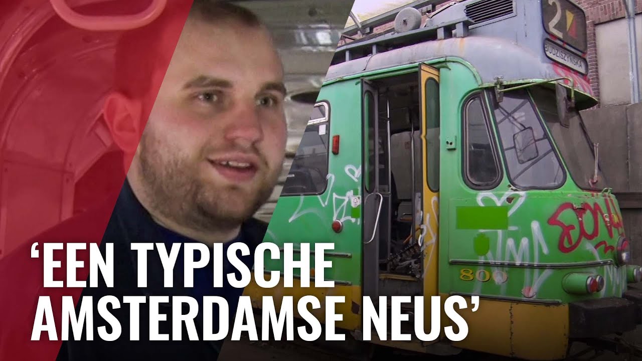 Oude Amsterdamse tram te koop op Marktplaats