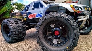 Traxxas E Maxx 4s Lipo Brushless Monster Trencher X Home Bash..Jumps, Wheelies, Cart Wheels!