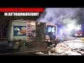 [KEHRMASCHINENBRAND IN AUTOBAHNAUSFAHRT!] - Schaum eingesetzt ~ Feuerwehr Leverkusen im Einsatz -