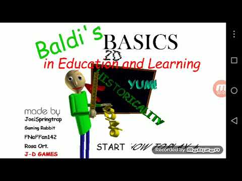 Baldi's Basics in Education and Learning 2D (Testing)