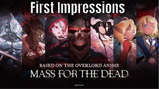 Mass For The Dead: Global/First Impressions/Is It Worth Playing/Overlord Sama Needs An Upgrade screenshot 4