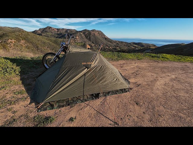 First look at The Abel Brown Nomad 5 Motorcycle Tent - YouTube