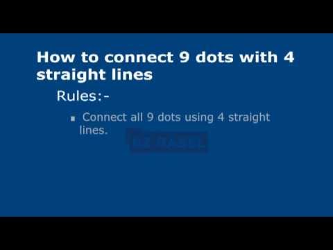 Are You A Genius, Solve It, How To Connect 9 Dots With 4 ...