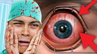 YOU CAN'T WATCH THIS TILL THE END (Laser Eye Surgery Game)