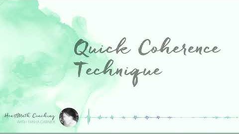 Quick Coherence Technique Guided Walkthrough
