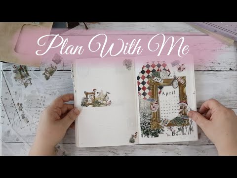 Alice in Wonderland Sterling Ink Planner Kit PWM Common Planner // Plan With Me Daily Journal Set Up