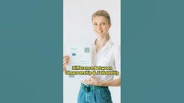 Difference Between Observership & Fellowship #shorts #fellowship #observership #medical #mbbs
