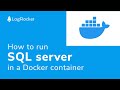 How to run SQL server in a Docker container