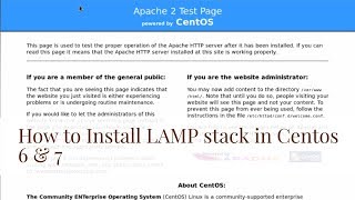 How to Install LAMP(Linux,Apache,Mysql,PHP) stack in CentOS/RHEL