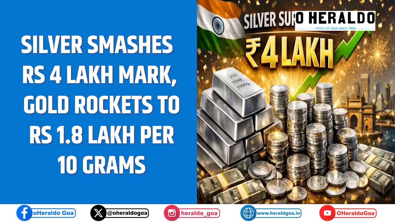 Silver smashes Rs 4 lakh mark, gold rockets to Rs 1.8 lakh per 10 grams