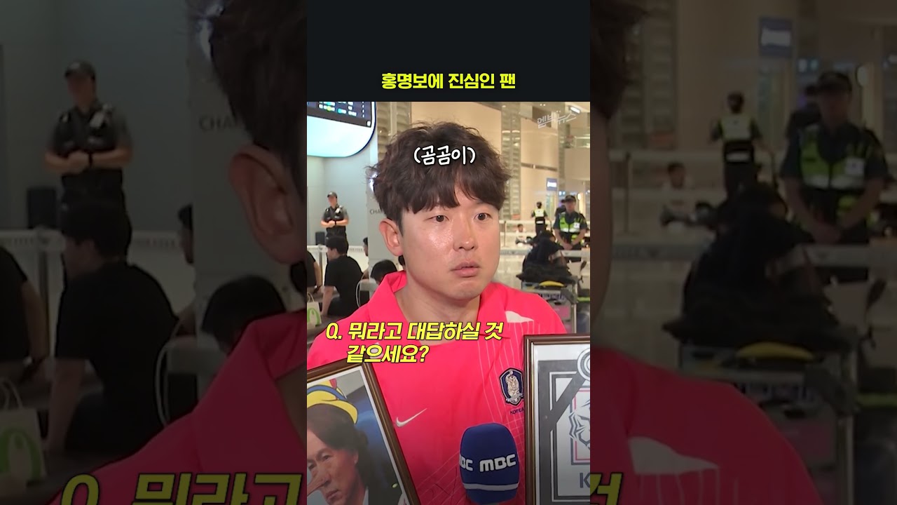 홍명보에 진심인 팬
