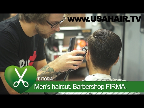Men's haircut. Barbershop FIRMA. parikmaxer TV USA
