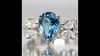 サンタマリアアクアマリン ダイヤモンドリング AQ 1.16ct D 0.41ct
