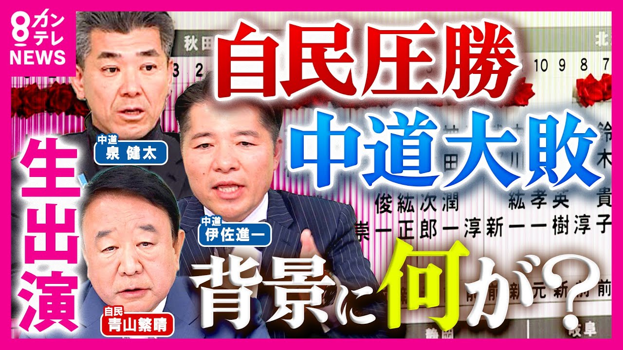【生出演】衆院選 ”自民圧勝・中道大敗”の背景は…「中道まだ続ける？」質問に泉氏「これからじゃないですか。始まったばかり」最後は握手【自民・青山繁晴　中道・泉健太　中道・伊佐進一】〈カンテレNEWS〉