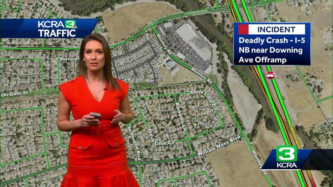 Deadly crash on I-5 in Stockton area on Tuesday - YouTube