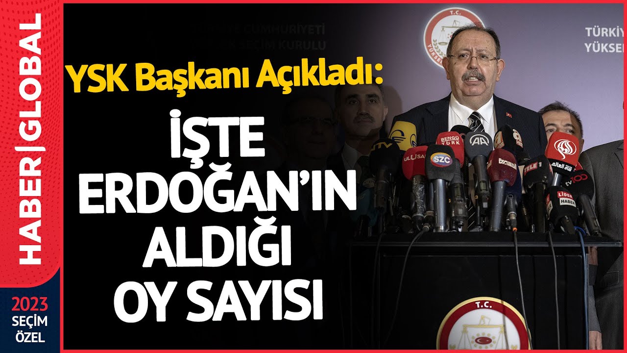 ⁣YSK Başkanı Ahmet Yener Son Oy Sonuçlarını Açıkladı! İşte Erdoğan'ın Aldığı Oy Sayısı...