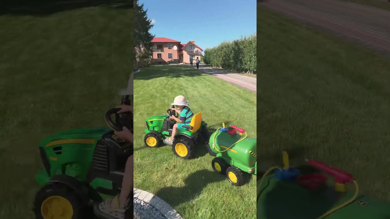 Traktorek John Deere Peg Perego z cysterną Rolly Toys