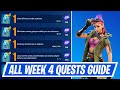 Fortnite Complete Week 4 Quests - How to EASILY Complete Week 4 Weekly Quests Challenges Chapter 5