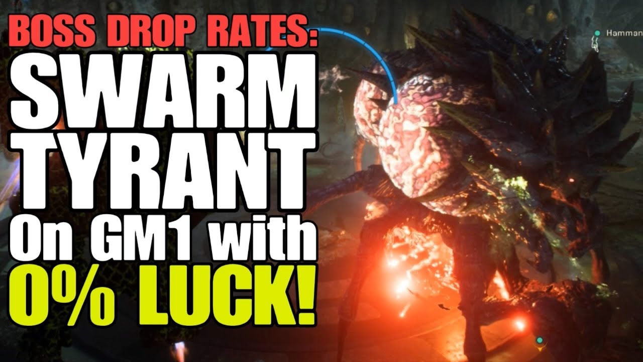 Anthem - Swarm Tyrant Drop Rates on GM1 with 0% LUCK! (Patch 1.0.4.02)