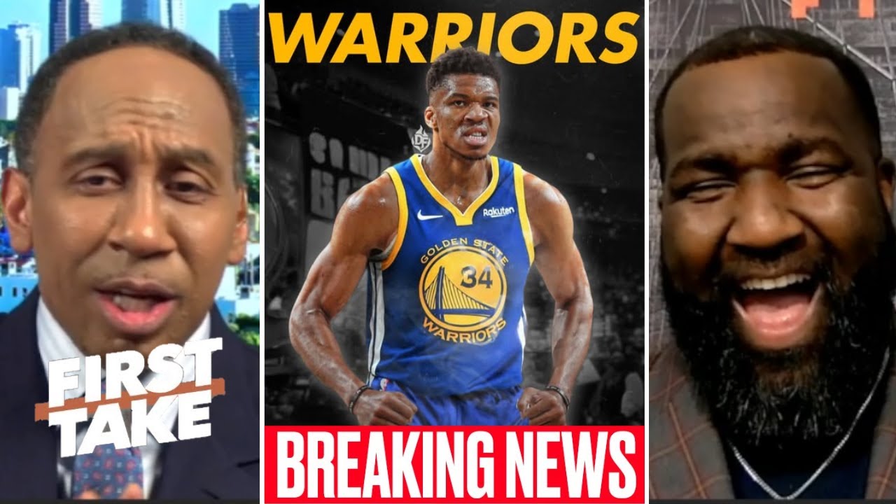 FIRST TAKE | Stephen A. has latest NBA trade deadline: Warriors are going all-in to land Giannis