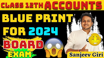 Accounts Blue Print Class 12 2024 | Accounts Blue Print  | Accounts Marks Distribution Class 12