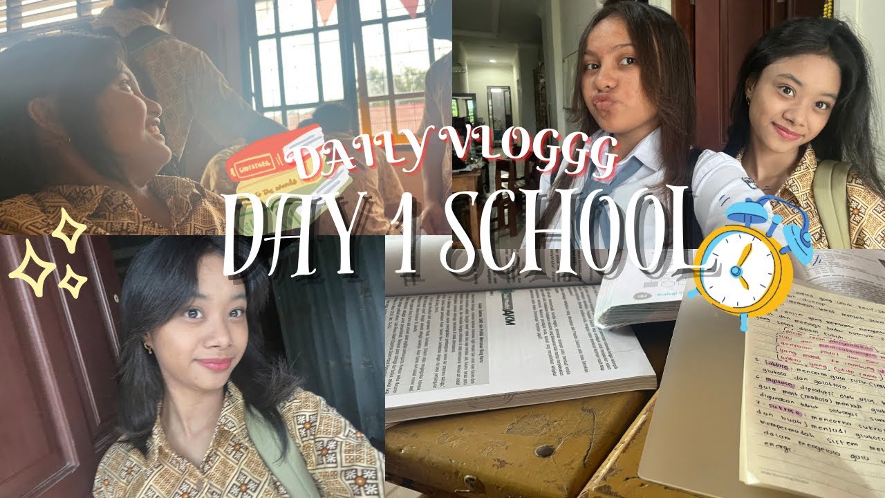 VLOG|day 1 school 🏫🤍
