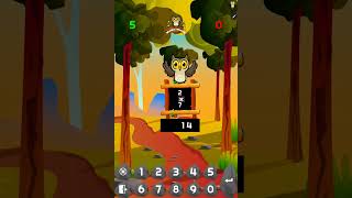 7x Multiplication practice with Monty the Owl .Teacher approved app. #mathskills #mathfun