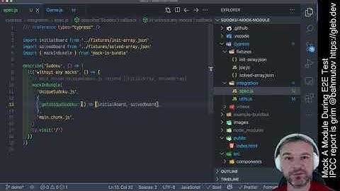 Mock ES6 Module From Cypress E2E Test