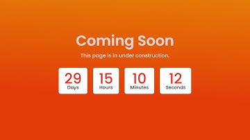 How To Make Coming Soon Page Using HTML, CSS And JAVASCRIPT | Countdown Timer | Rizowan Ahmed Safi