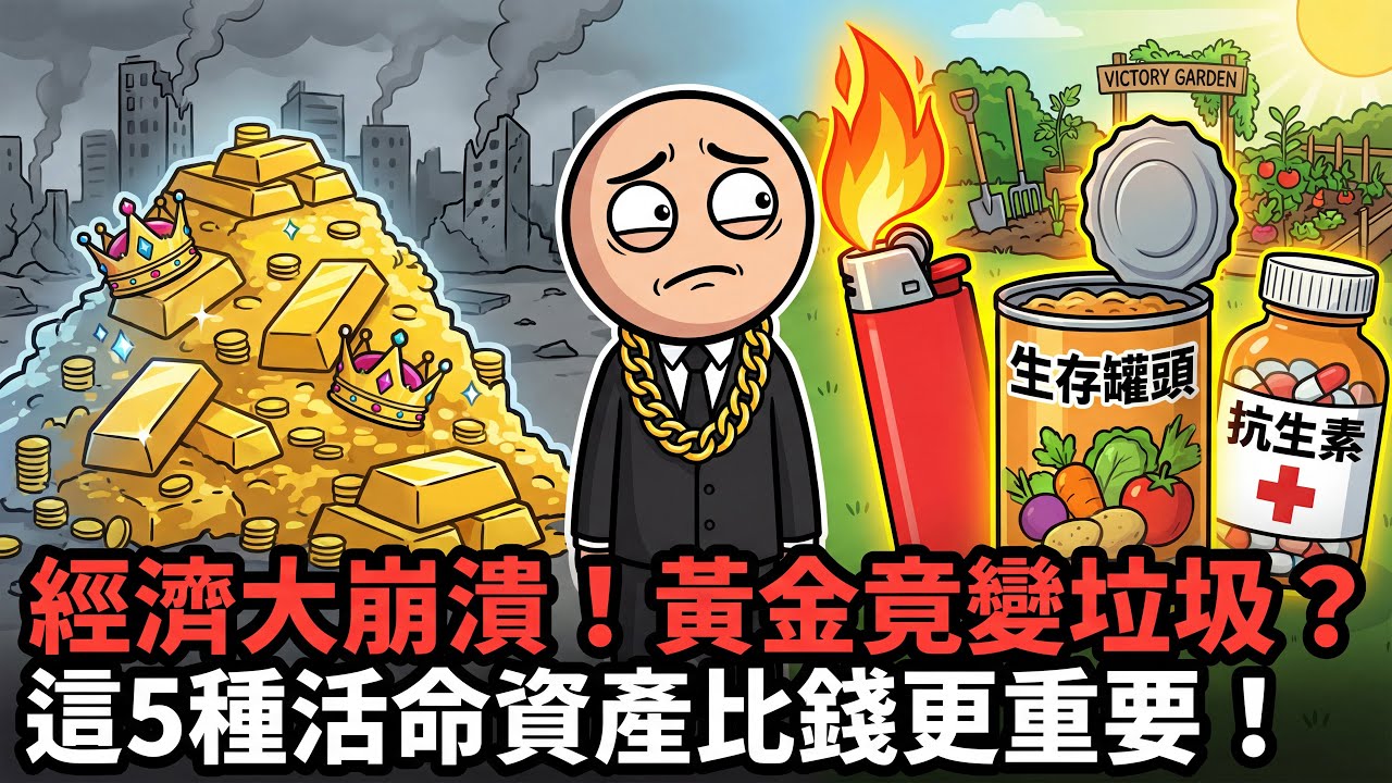 別再囤黃金了？貨幣崩潰倖存者揭露：這5樣東西比金條更值錢