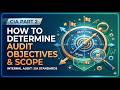 How to Determine Engagement Objectives and Scope in Internal Audit | CIA Part 2