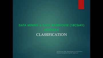 VTU DM&DW 18CS641 M4 L7