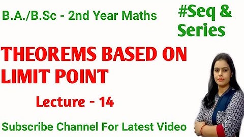 Topology of Real Number ||Sequences and Series Sem 4th ||B.A./B.Sc 2nd Year Maths