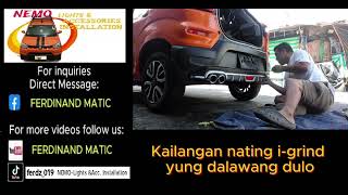 UNIVERSAL  REAR BUMPER DIFFUSER