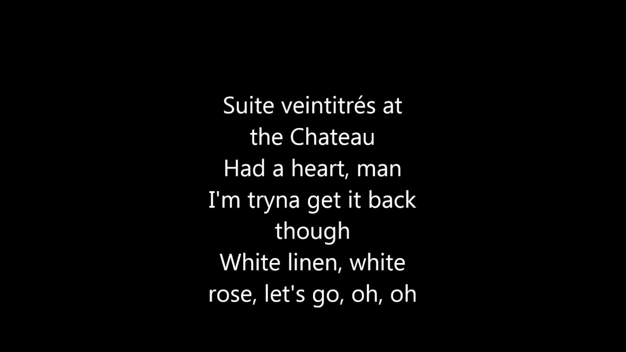 Chateau - Blackbear (lyrics) - YouTube