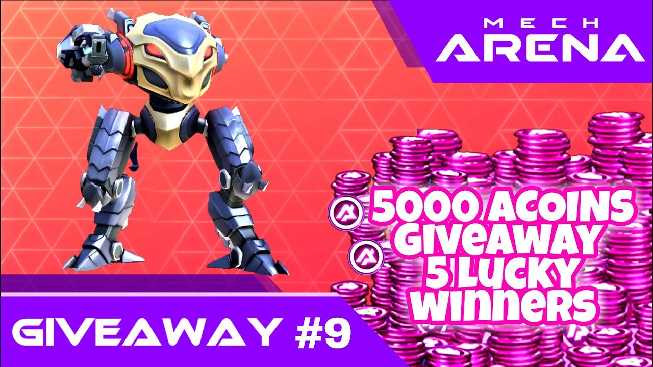 5000 ACOINS GIVEAWAY #9 - Shadow with Stasis Beam 16 - Mech Arena: Robot Showdown