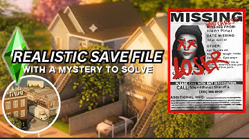 REALISTIC SIMS 4 SAVE FILE WITH A MYSTERY TO SOLVE! LORE, DRAMA, DEPTH | Life is Strange Inspired ✨