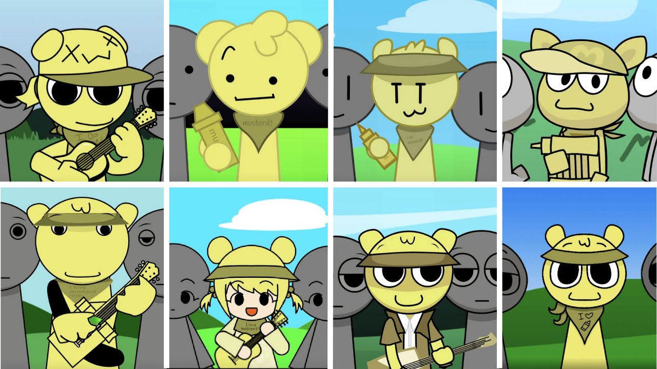 Incredibox - Sprunki but ONLY MUSTARD in ALL Different Mods