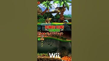 Donkey Kong Country Returns - Wii vs Switch Comparison #comparison #donkeykong #nintendo #switch