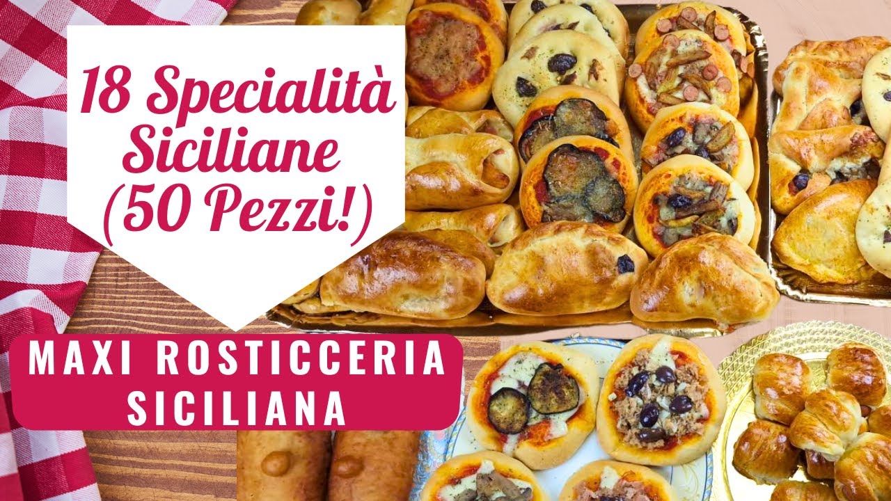 Come fare le Pizzete a casa come al Bar! Street Food Siciliano: 50 Specialità in una Sola Sfida! 🇮🇹🔥