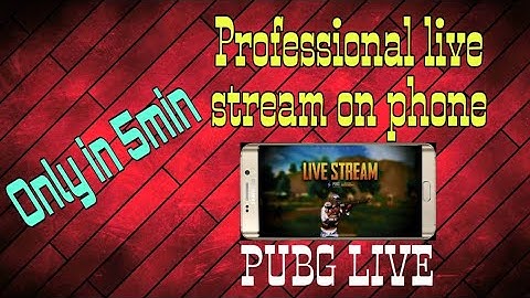 How to live stream pubg mobile like professional streamers on Android without PC/2020 Trick