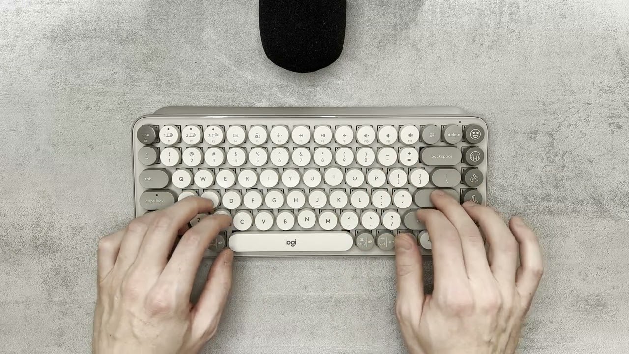 Logitech Pop Keys Typing Test
