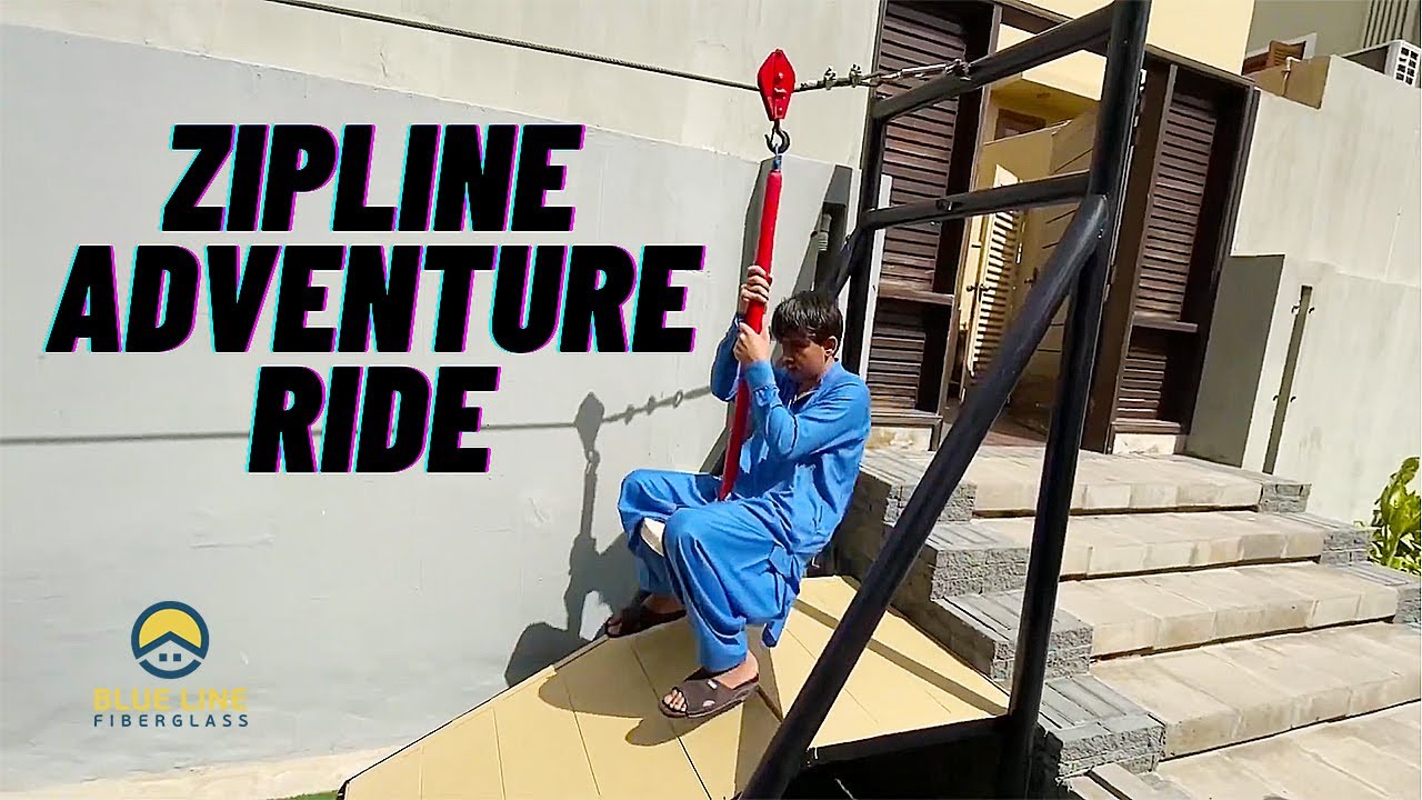 Zipline Adventure Ride for Kids in Karachi | Blue Line Fiberglass
